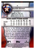 2023 Bowman Platinum #16 Hunter Brown RC