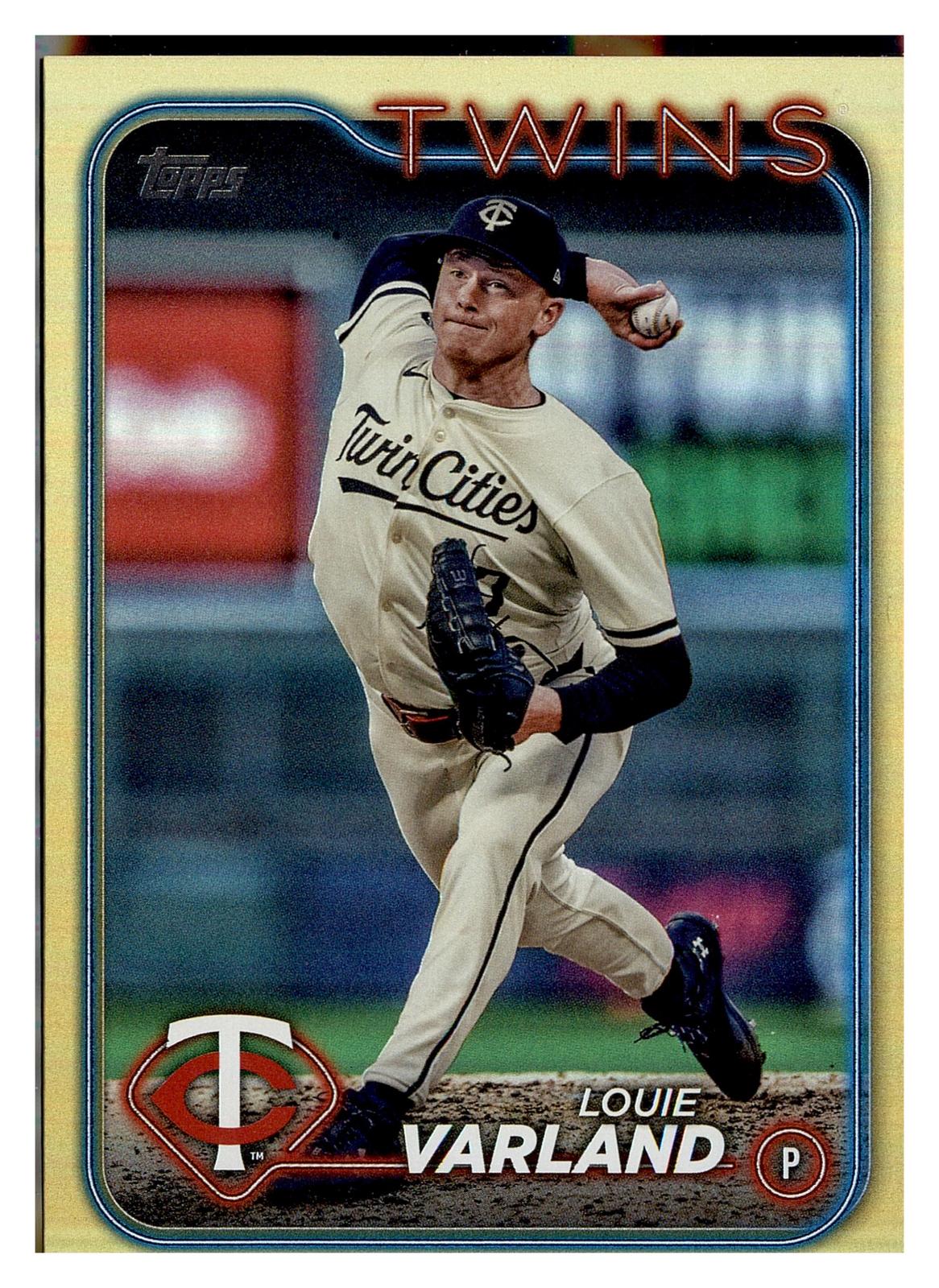 2024 Topps Update #US345 Louie Varland Gold Rainbow Foil