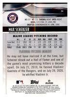 2021 Bowman Platinum #34 Max Scherzer Ice Foil