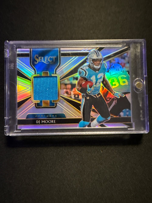 2018 Select Swatches Prizm #12 D.J. Moore 024/199 front